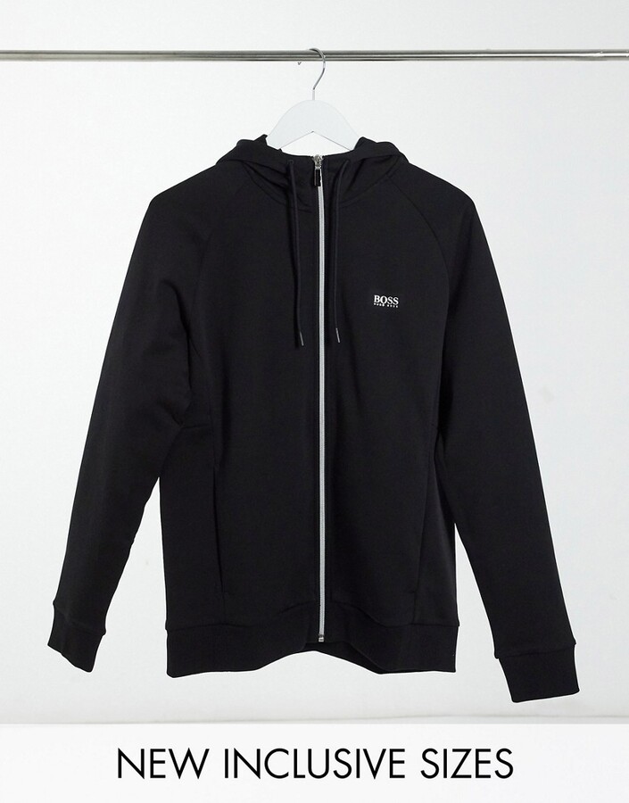 BOSS Athleisure Saggy zip up hoodie in black - part of a set - ShopStyle