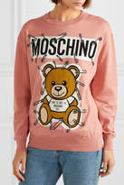 Thumbnail for your product : Moschino Teddy Intarsia Cotton Sweater - Antique rose