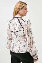 Thumbnail for your product : Karen Millen Lydia Millen Plus Size Floral Stud Woven Blouse