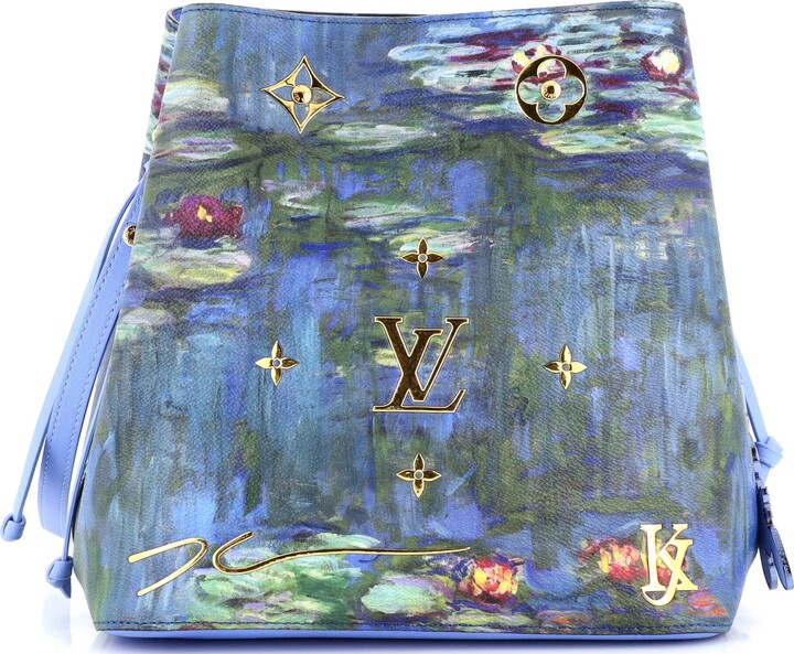 Louis Vuitton NeoNoe Handbag Limited Edition Jeff Koons Monet Print Canvas  - ShopStyle Shoulder Bags