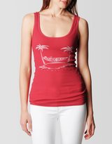 Thumbnail for your product : True Religion Vacation Palm Trees Ribbed Womens Tank