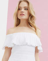 Thumbnail for your product : Ted Baker DILPREE Off-the-shoulder skater dress
