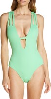 Thumbnail for your product : Becca Fine Line Plunge One-Piece Swimsuit