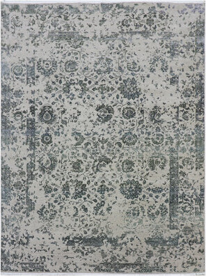 Bokara Rug Co., Inc. High-Quality Hand-Knotted Gray/Black Area Rug
