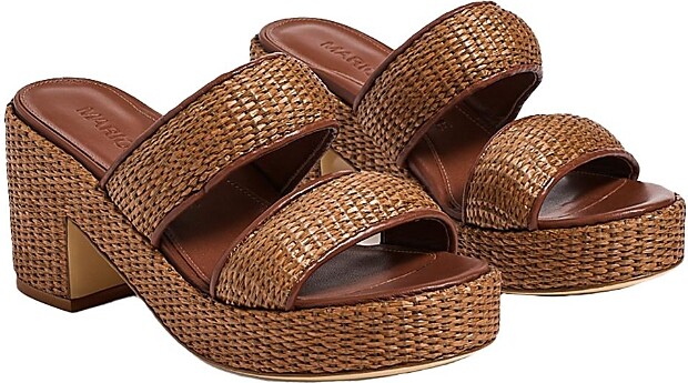 Marion Parke Women's Raffia Amelia Platform Sandal