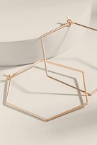 Thumbnail for your product : francesca's Olivia Satin Hexagon Hoops