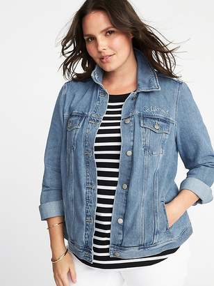 old navy plus size denim jacket