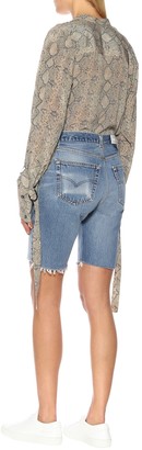 RE/DONE The Long denim shorts