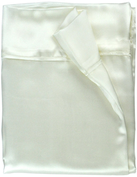 Empress Silk 100% Silk Pillowcase, Silk Charmeuse, Ivory, King