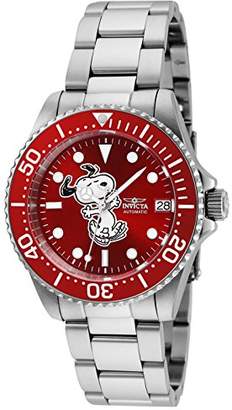Invicta 24792 Character - Snoopy Women's Wrist Watch Stainless Steel Automatic Red Dial