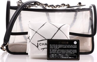 CHANEL Coco Sand PVC Flap Bag Runway Medium