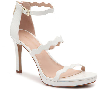 Kelly & Katie Women's Litton Platform Sandals White Size 5 Faux leather or printed fabric upper From Sole Society