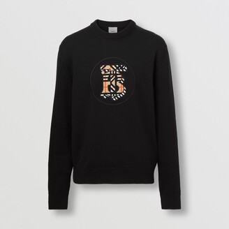 Crew necks Burberry - Monogram print wool sweater - 8016155