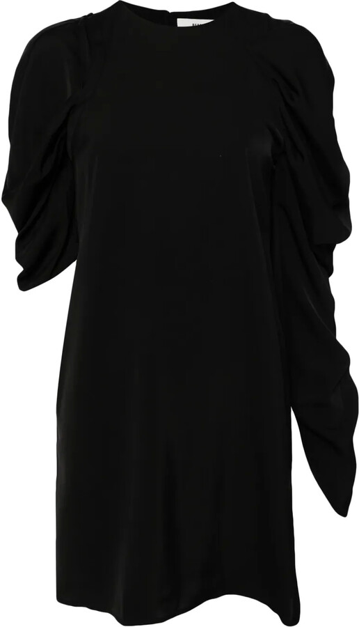 Besfxxk Draped Asymmetric Dress