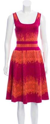 Sophie Theallet Silk Midi Dress Magenta Silk Midi Dress