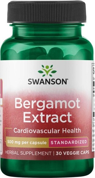 Swanson Health Products SwansonBergamotExtract,MultidimensionalSupportForCardiovascularHealth,PromotesHealthyCholesterolLevels,30Capsules