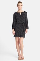 Thumbnail for your product : Tahari Metallic Jersey Belted Shift Dress