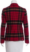 Thumbnail for your product : Black Fleece Plaid Fitted Blazer