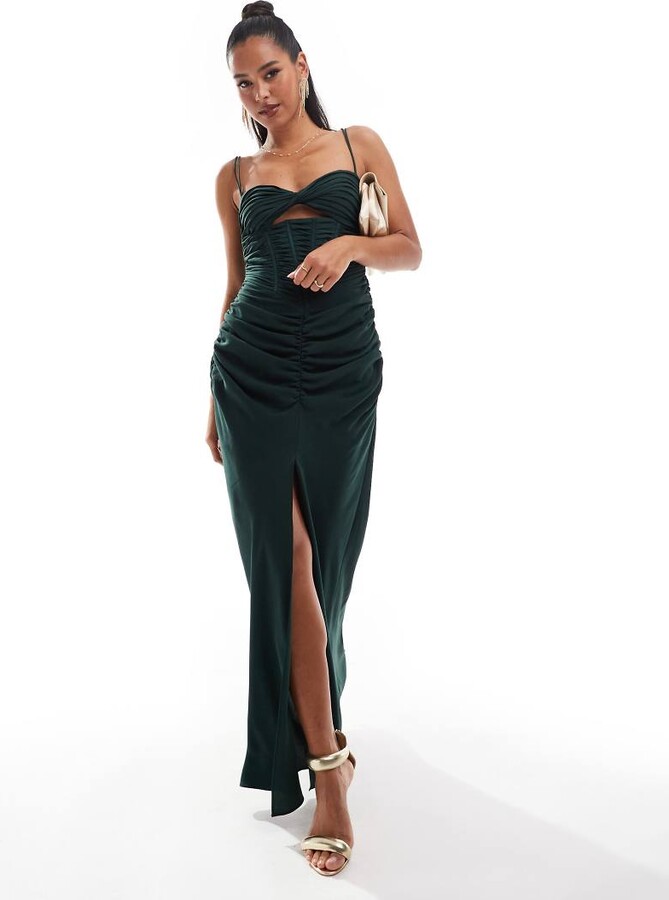 Green Ruffle Dress ShopStyle AU