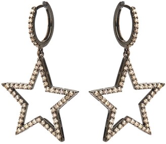 Rosa de la Cruz 25mm Diamond Star Earrings Pair