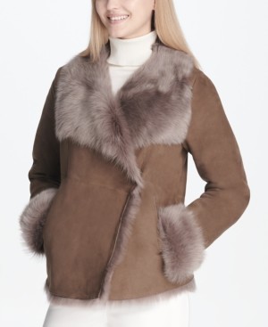 calvin klein shearling
