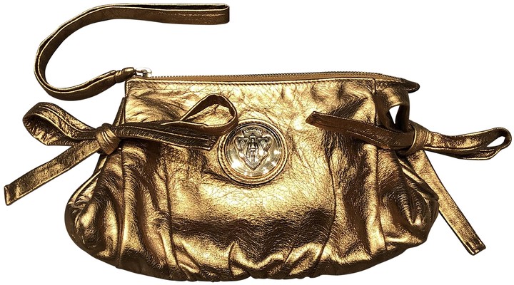 gucci gold clutch bag