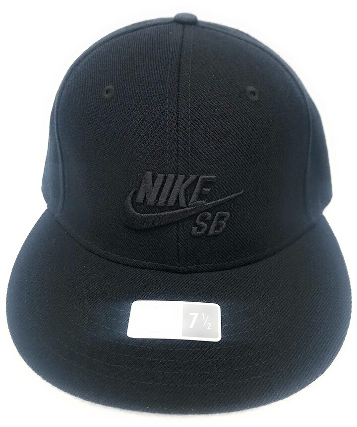 Nike Skateboarding Mens Fitted Cap Black 7 1/2 138818 010 - ShopStyle Hats