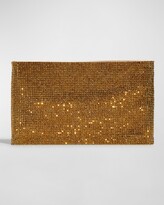 Thumbnail for your product : Judith Leiber Allover Crystal Zip Pouch Clutch Bag