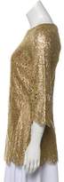 Thumbnail for your product : Michael Kors Metallic Lace Tunic Gold Metallic Lace Tunic