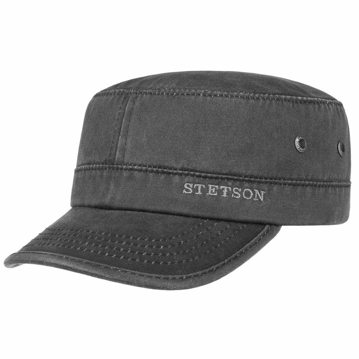 19305円 超熱 Stetson Hatteras Pigskin Leather Cap Men Black 6 3 4-6 7 8