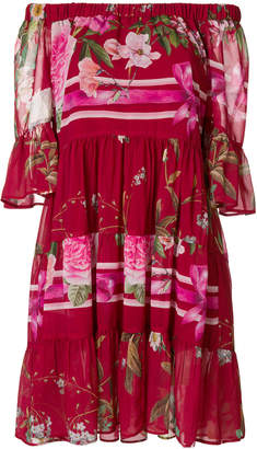 Blugirl floral print off shoulder dress