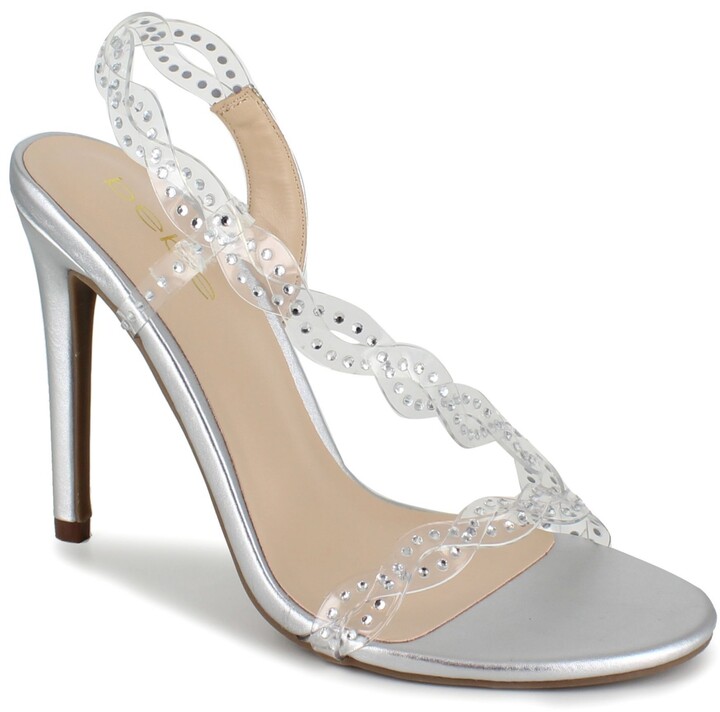 bebe silver sandals