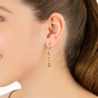 LATELITA - Sorrento Triple Drop Earring Gold Peridot