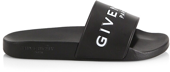 Givenchy Logo Pool Slides - ShopStyle