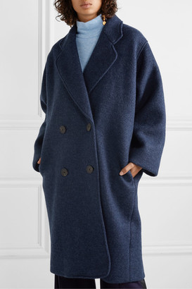 Mara Hoffman Clementine Oversized Double-breasted Wool Coat - Navy
