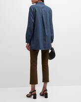 Thumbnail for your product : Eileen Fisher Button-Down Organic Cotton Twill Shirt