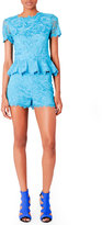 Thumbnail for your product : Emilio Pucci Lace Shorts, Turquoise