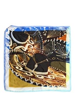 Thumbnail for your product : Etro Sombrero Print Silk Pocket Square