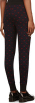 Thumbnail for your product : 3.1 Phillip Lim Navy Heart-Patterned Ribbed Lounge Pants