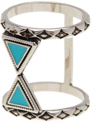 Ariella Collection Double Triangle Ring