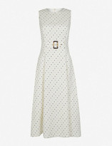 Thumbnail for your product : Ted Baker Belted linen-blend midi dress