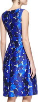 Thumbnail for your product : Oscar de la Renta Sleeveless Rose-Print Dress
