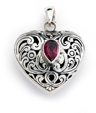 1pc Love 38x32mm Lunar Antique Silver Filigree Moon and Heart Gemstone Dangle Pendant Blue or Purple Jade Pink