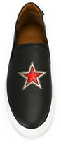 Thumbnail for your product : Givenchy star appliqué slip-on sneakers