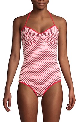 shoshanna high neck one piece