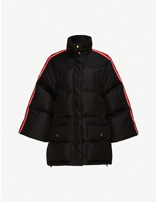 Gucci Side-striped padded shell coat