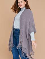 Thumbnail for your product : Lane Bryant Fringe Sweater Overpiece