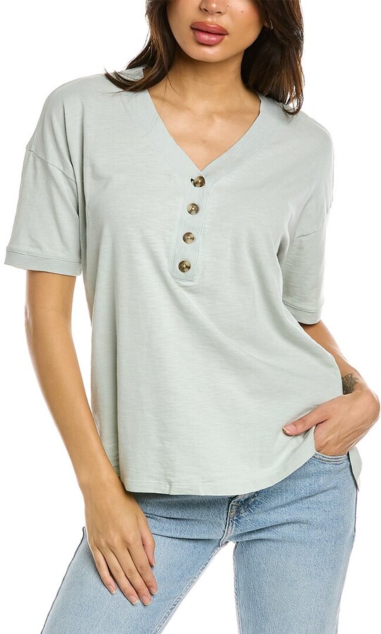Madewell Relaxed Henley T-Shirt - ShopStyle