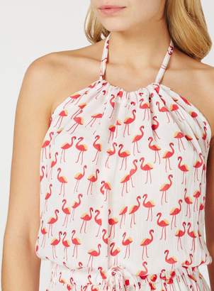 Vero Moda **Vero Moda Multi Coloured Flamingo Print Playsuit