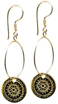 Thumbnail for your product : hobo and hatch - Mandala Gold Drop Earrings